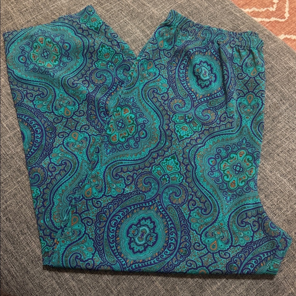 Vintage Victoria’s Secret Gold Label Paisley Lounge Pants M
